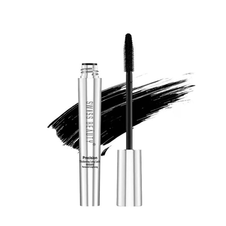 Swiss Beauty Precision Thickening Long Lash Mascara ,Waterproof , Smudge-Proof - Black (10ml) SB10 hover