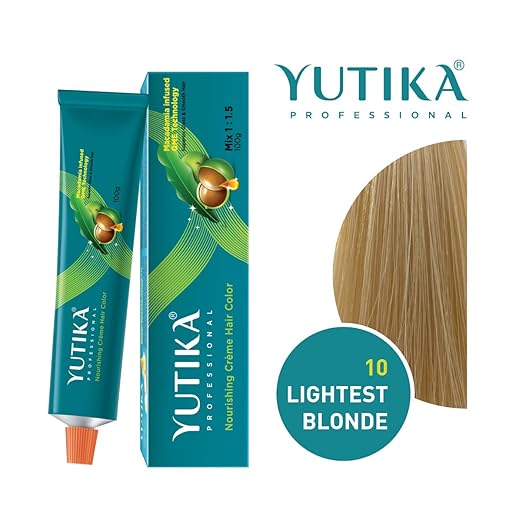 Yuthika Ammonia Free cream Hair Colour Lightest Blonde 10 (100g)