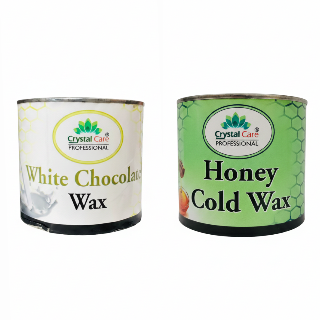 Crystal Care White Chocolate Wax & Crystal Care Honey Cold Wax (1200ml)