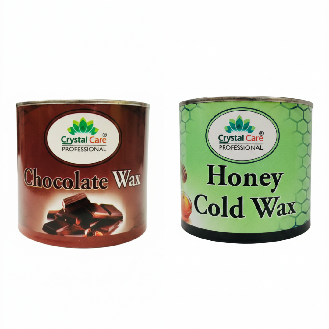 Crystal Care Chocolate Wax & Crystal Care Honey Cold Wax (1200ml)