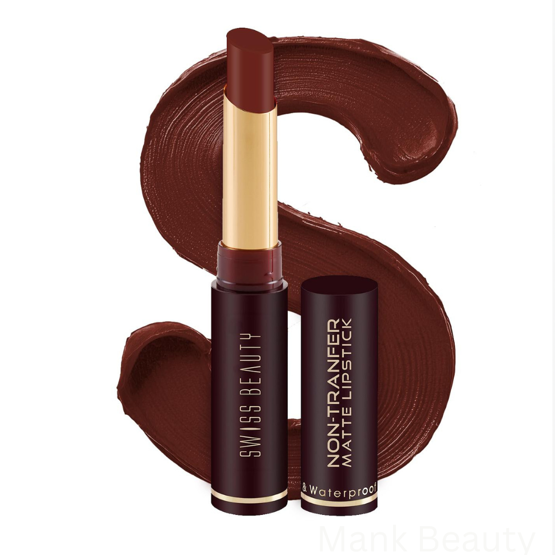 Swiss Beauty Non-Transfer Matte Lipstick- Shade Athena 3(2g)