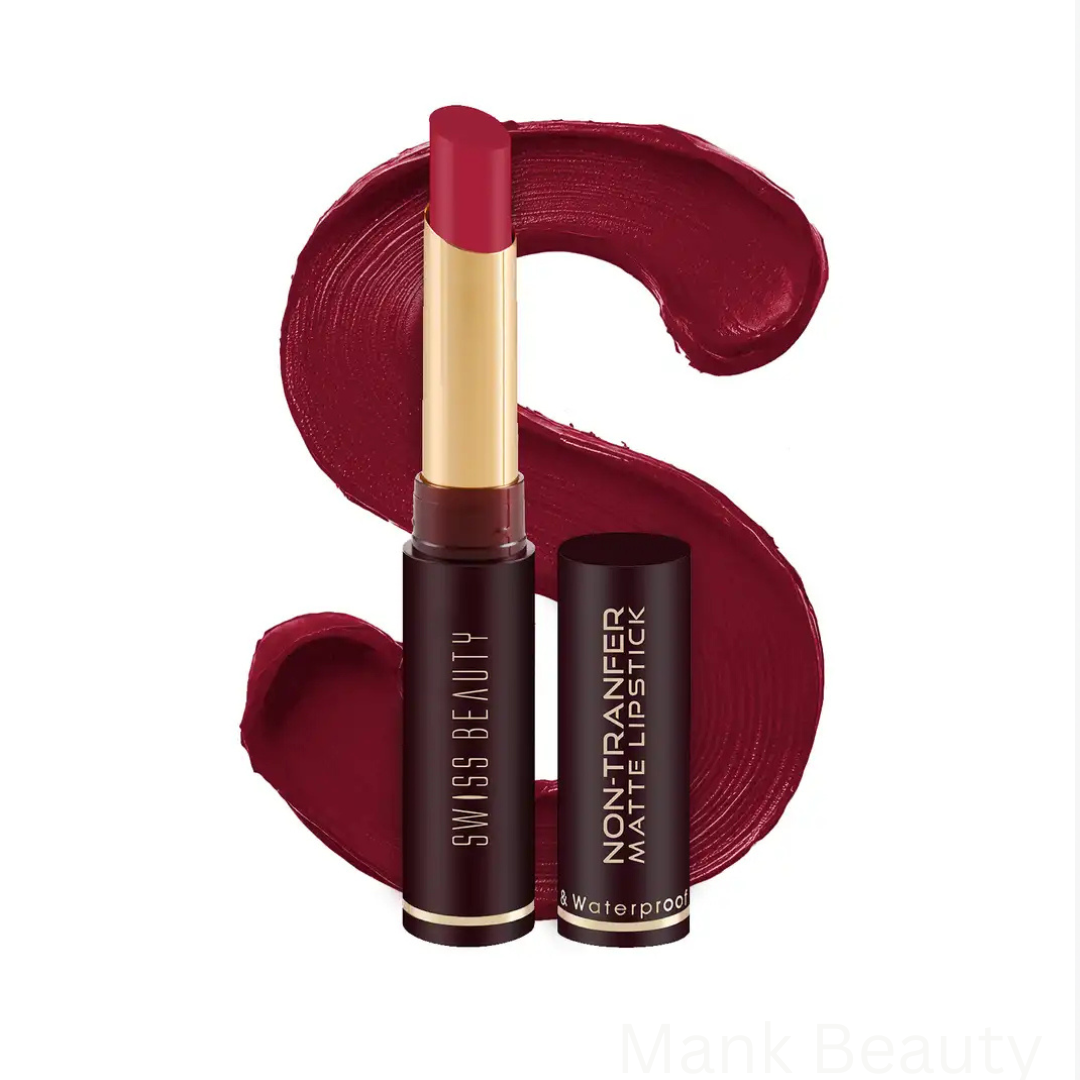 Swiss Beauty Non-Transfer Matte Lipstick- Shade Red Letter 16 (2g)